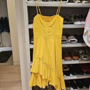10 Crosby Derek Lam Asymmetrical Yellow Dress